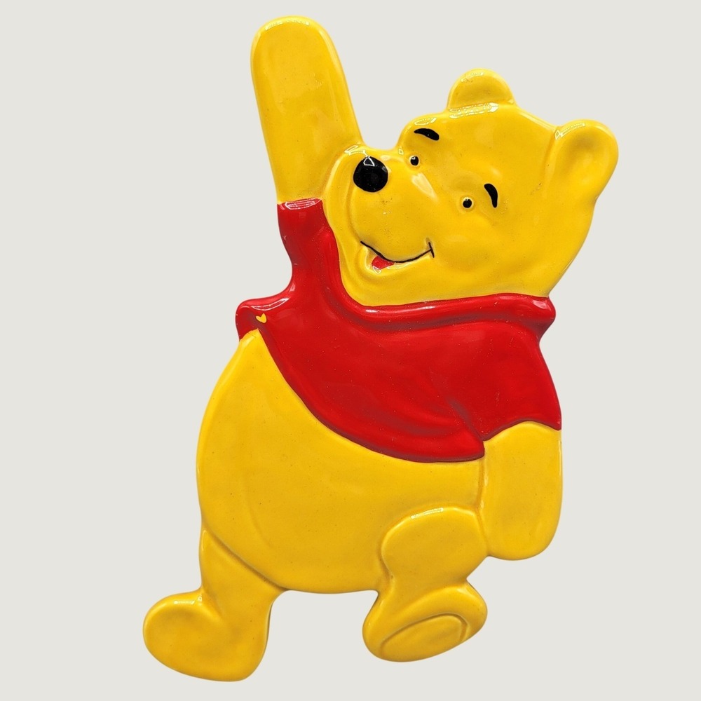 New Disney Winnie the Pooh Trivet Treasure Craft Ceramic Yellow 40108040